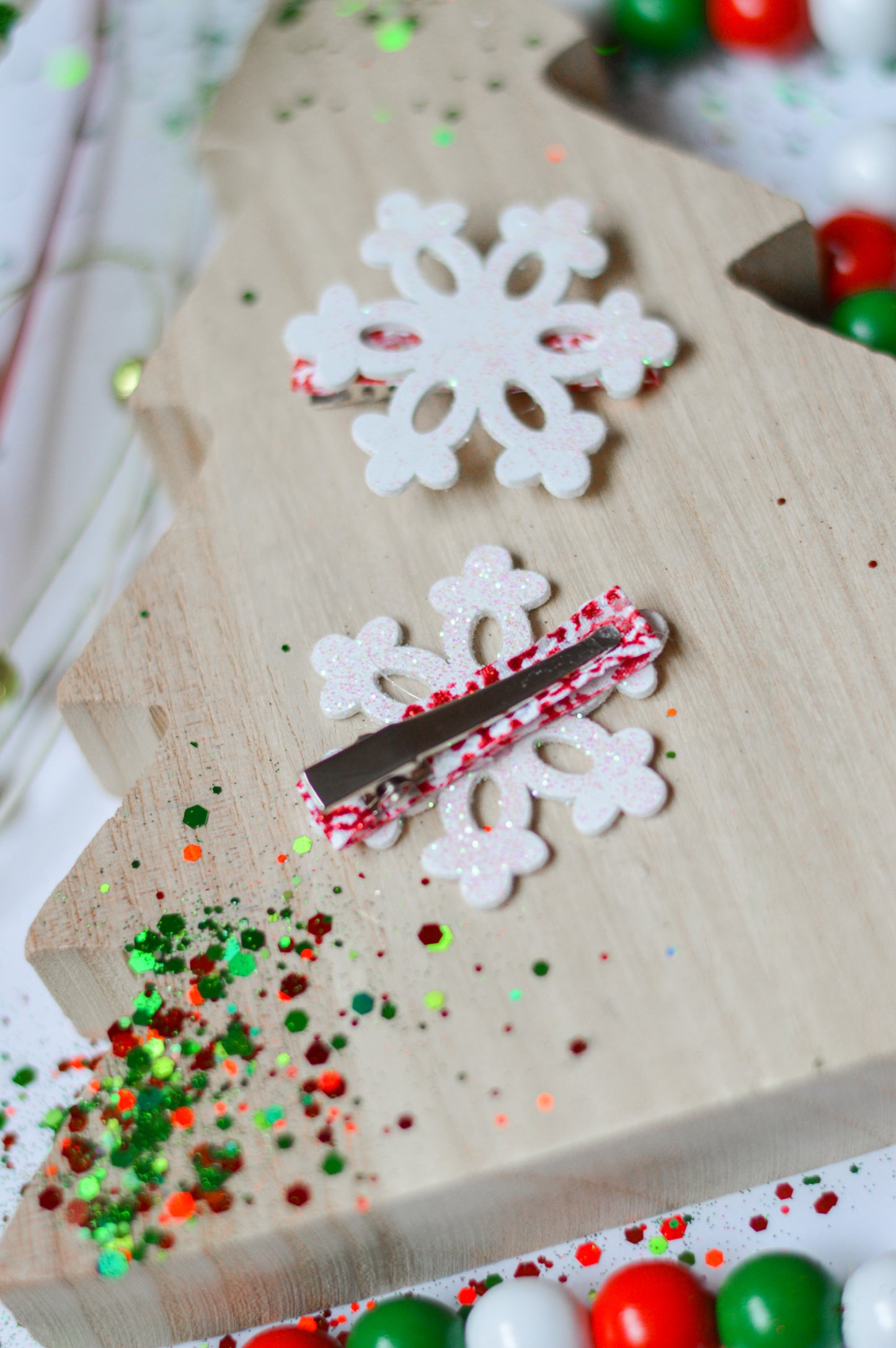 Snowflake clips 2pk