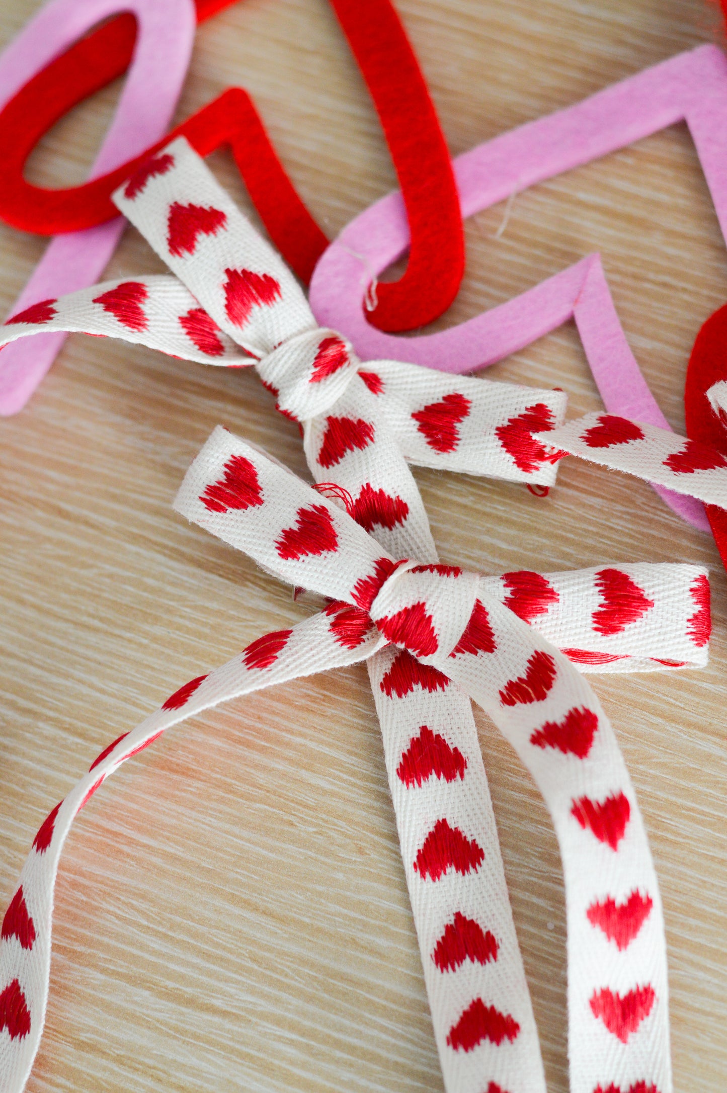 I Heart You Ribbon Bow