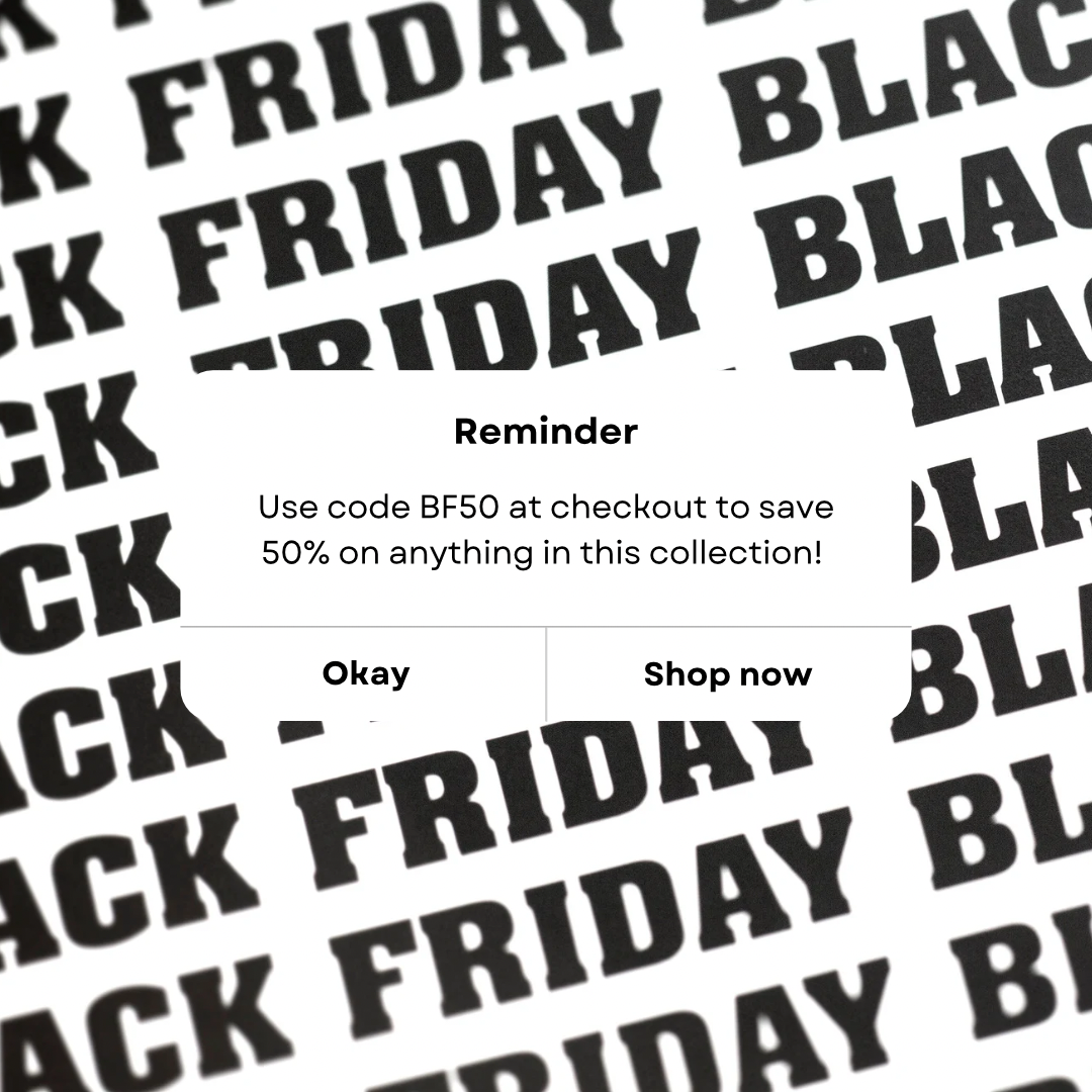 Black Friday 50% off