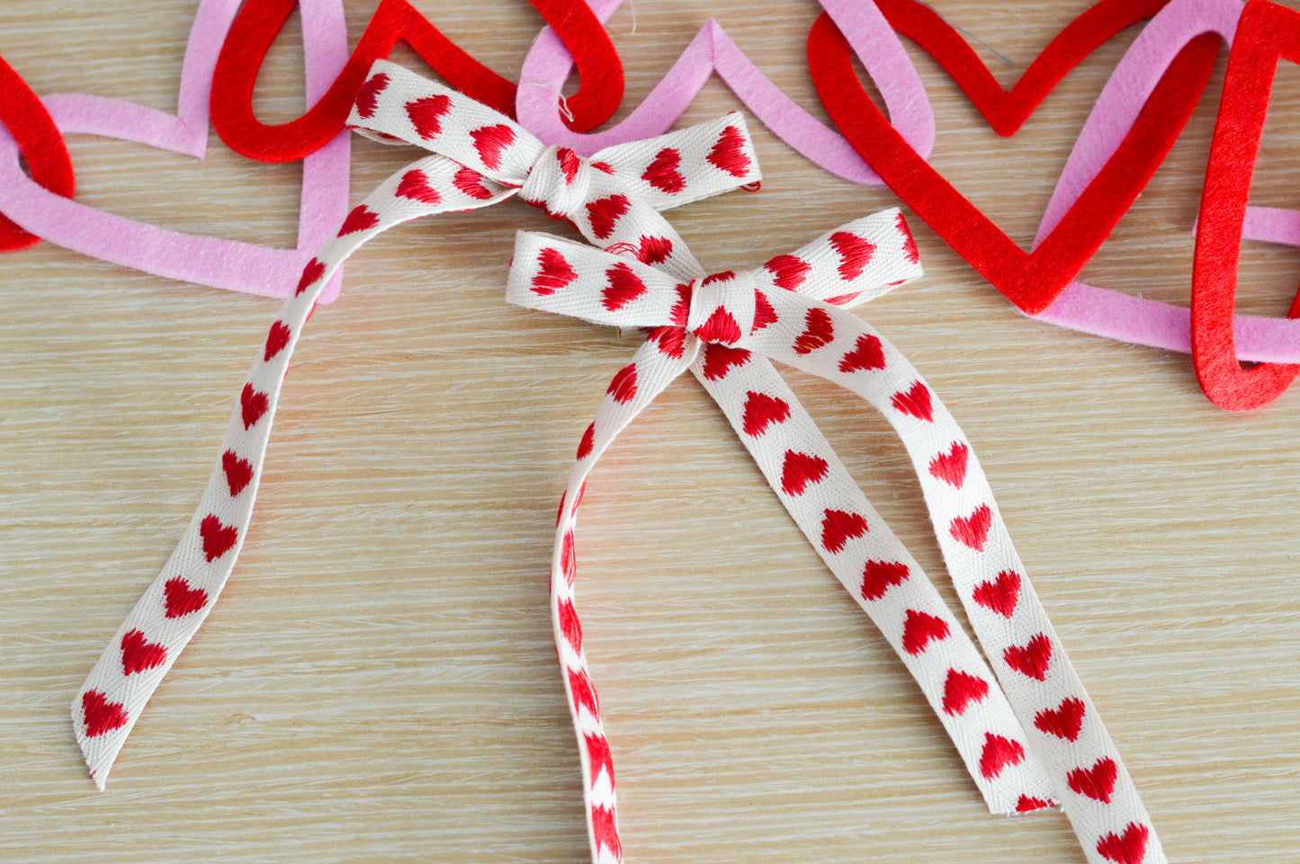 I Heart You Ribbon Bow