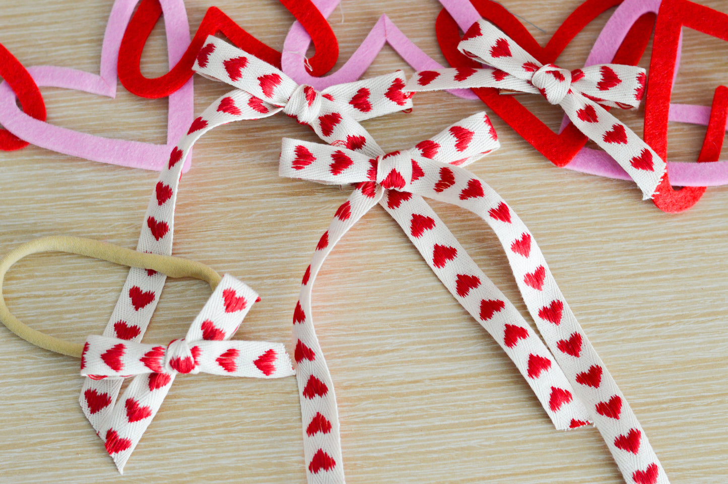 I Heart You Ribbon Bow