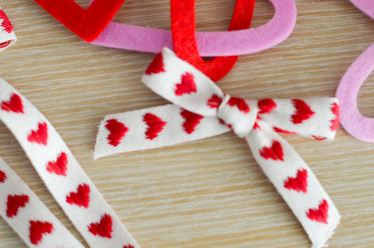 I Heart You Ribbon Bow