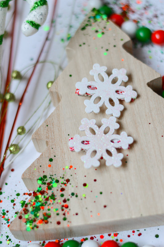 Snowflake clips 2pk
