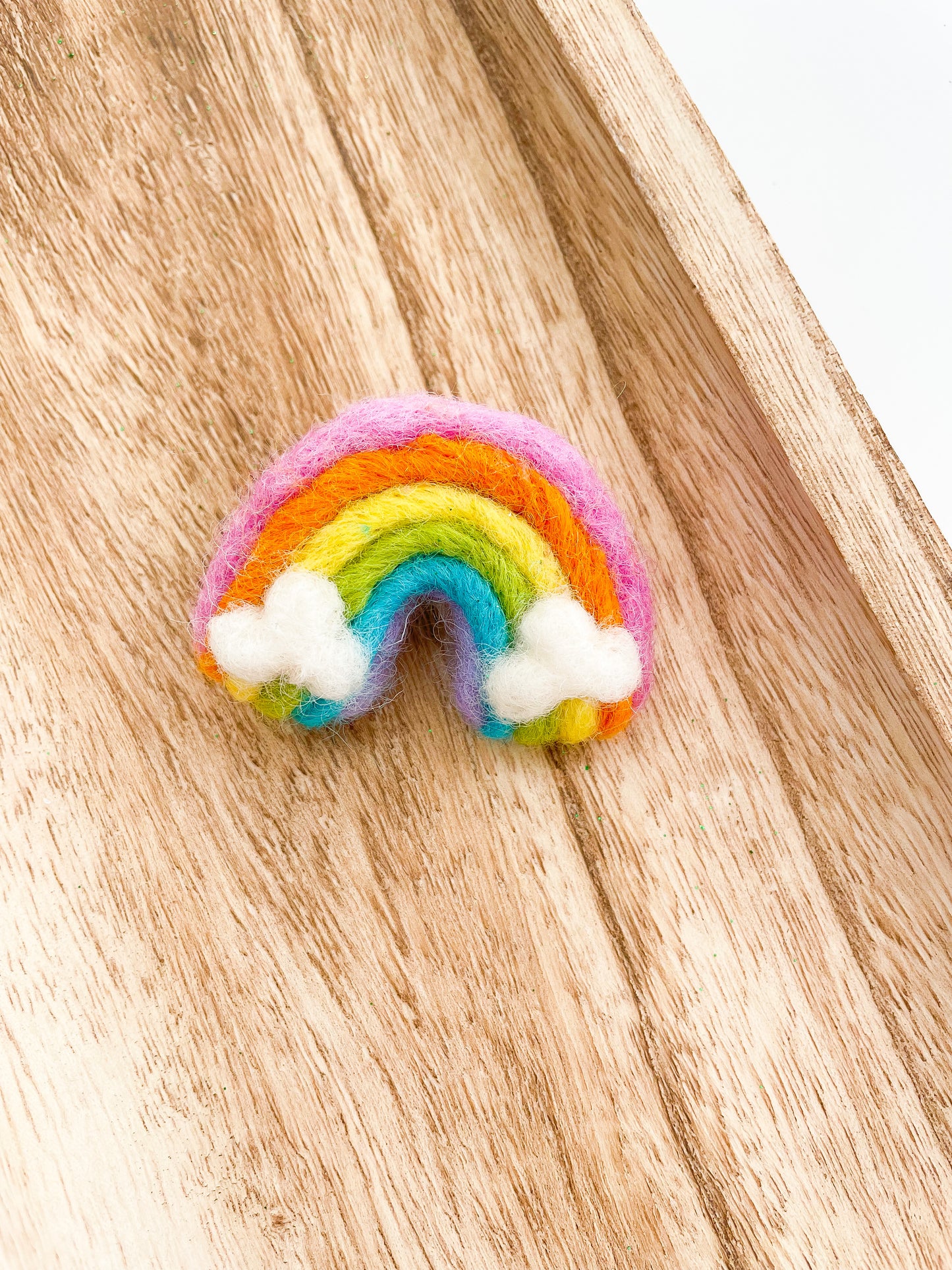 Rainbow Felt Clip