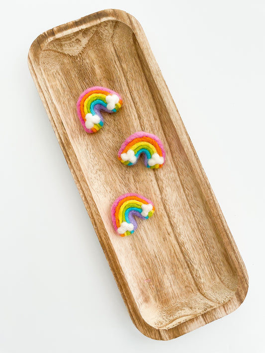 Rainbow Felt Clip